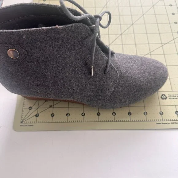 Dr. Scholl's Women's Create Wedge Bootie Shoes Mid Grey Size 7.5 - Picture 8 of 10